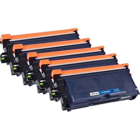 5 Pack Brother TN920XL Black Compatible High-Yield Toner Cartridge