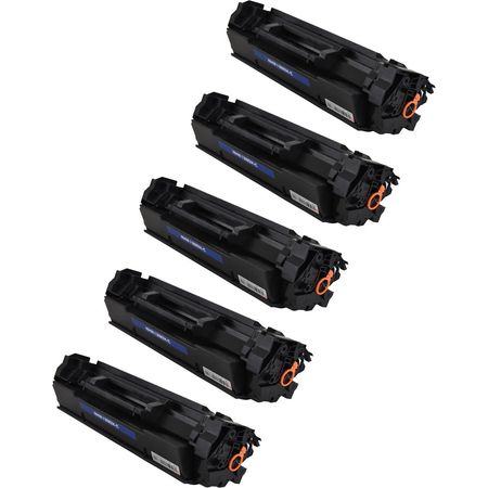 5 Pack HP 138X Black Compatible High-Yield Toner Cartridge (W1380X)