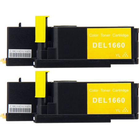 2 Pack Dell 332-0402 Yellow Compatible Toner Cartridges (XY7N4)