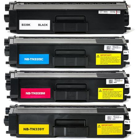 4 Pack Brother TN339 Extra High-Yield Compatible Toner Cartridges