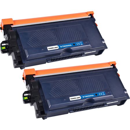 2 Pack Brother TN920XXL Black Compatible Extra High-Yield Toner Cartridge