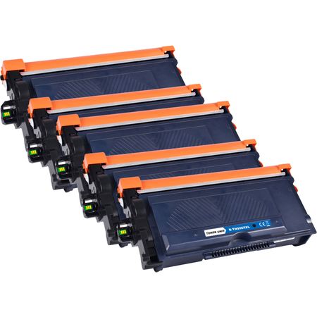 5 Pack Brother TN920XXL Black Compatible Extra High-Yield Toner Cartridge