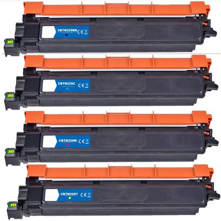 4 Pack Brother TN229 Compatible Toner Cartridges