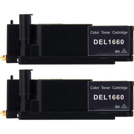 2 Pack Dell 332-0399 Black Compatible Toner Cartridges (4G9HP)