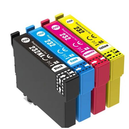 4 Pack Epson 232XL & 232 High-Yield Remanufactured Ink Cartridges (T232XL-BCS)