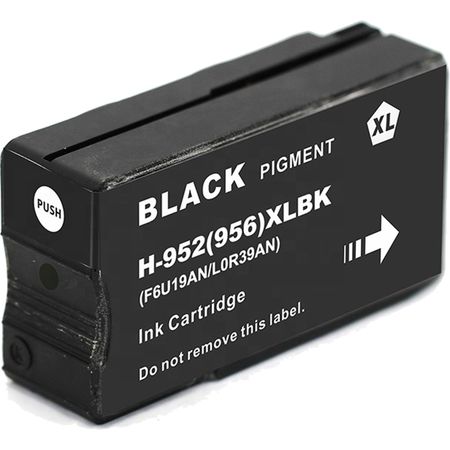 HP 952XL Black High-Yield Remanufactured Ink Cartridge (F6U19AN)