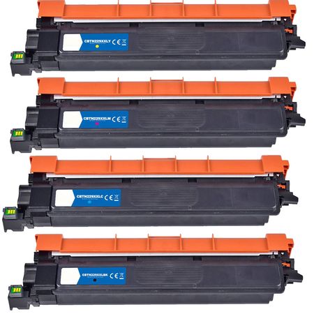4 Pack Brother TN229XXL Compatible Super High-Yield Toner Cartridges