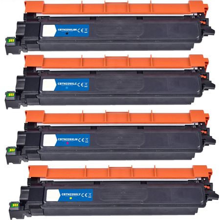 4 Pack Brother TN229XL Compatible High-Yield Toner Cartridges